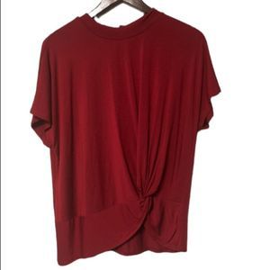 NWT Amour Vert Esmeralda Ruby Red Women’s Blouse Size XL